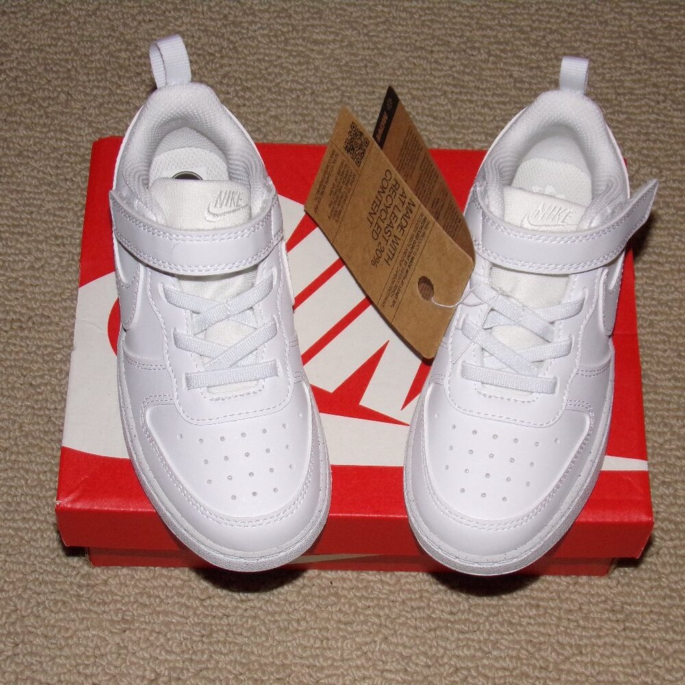 KIDS NIKE COURT BOROUGH LOW RECRAFT SZ 10C